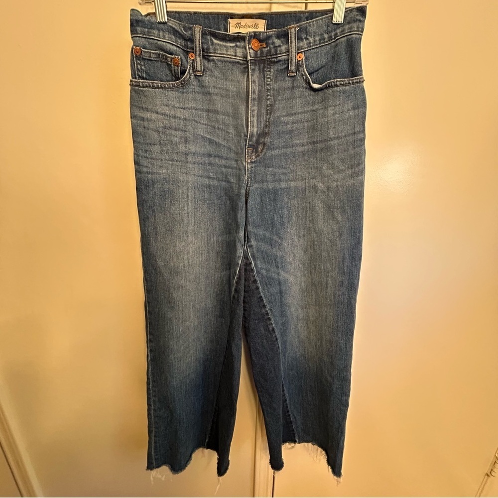 Madewell Wide Leg Crop Jeans Women’s Size 26 Vintage Inspired Blue Denim